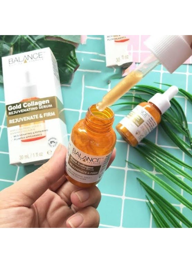 Balance Active Formula Gold + Vegan Collagen Firming Serum - Luxurious Glow with Gold, Youthful Skin Tightening, Lightweight & Non-Greasy, Proven Results - 30ml - Image 5