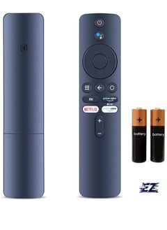 BT-MI02 Bluetooth Remote Control for Xiaomi Mi Box 3/4K Android TV – Compatible with Most Xiaomi Smart TVs – Replacement for Xiaomi Mi Voice Remote Control (XMRM-006, XMRM-00A, XMRM-M8) – Black