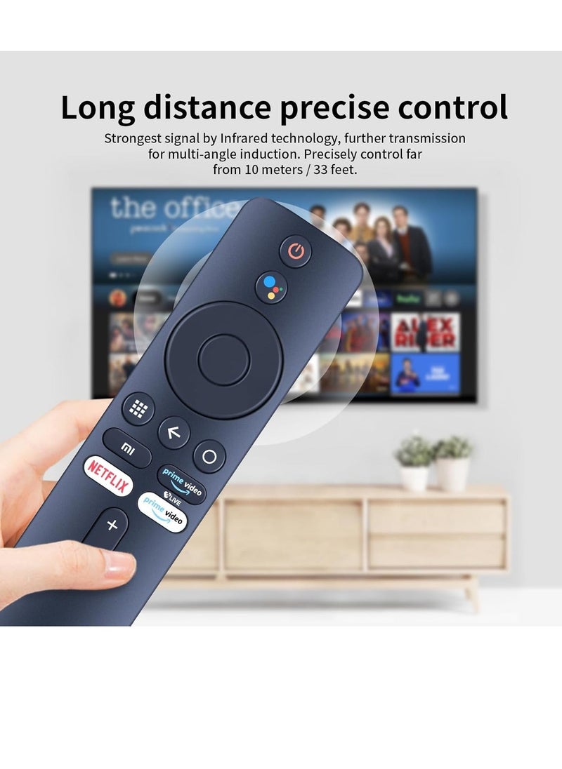 ELTRAZONE - BT-MI02 Bluetooth Remote Control for Xiaomi Mi Box 3/4K Android TV – Compatible with Most Xiaomi Smart TVs – Replacement for Xiaomi Mi Voice Remote Control (XMRM-006, XMRM-00A, XMRM-M8) – Black - Image 1