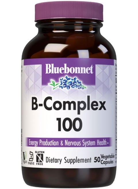Bluebonnet Nutrition B Complex 100 Vegetable Capsules