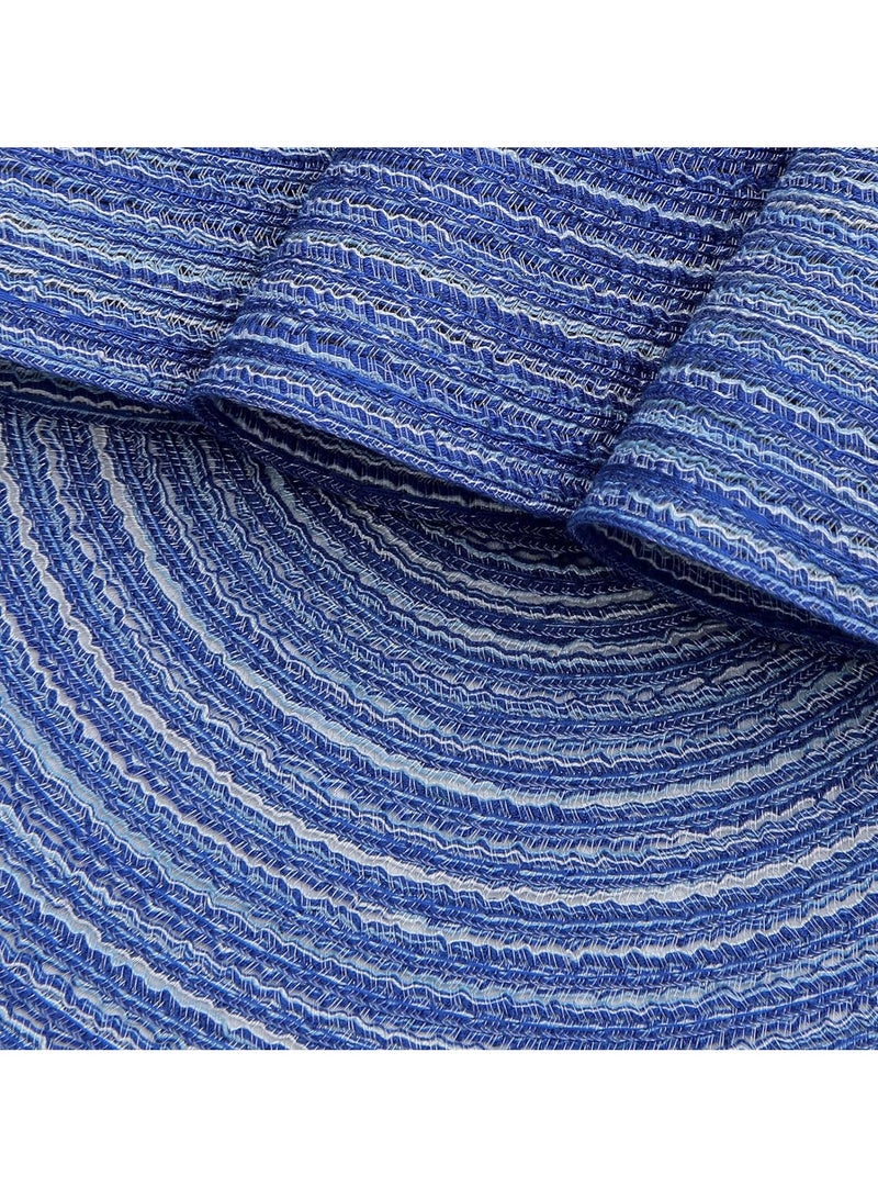 Vparty Round Placemats Set of 4, Braided Circle Place Mats, Washable 12-Inch Table Mats for Kitchen and Dining Table, Durable and Stylish Braided Mats, Easy to Clean, Perfect for Everyday Use and Special Occasions.  - Image 5