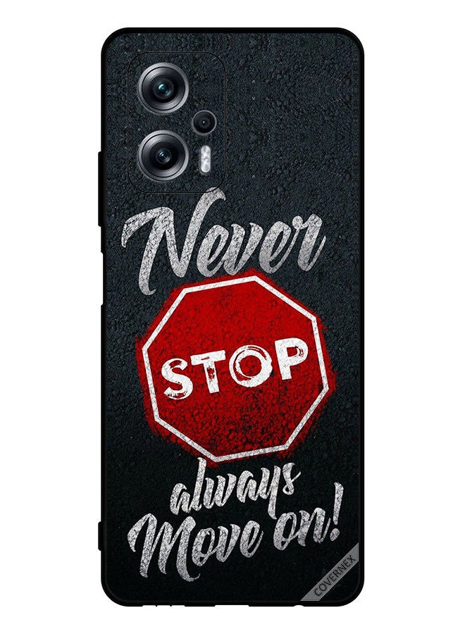 Covernex Protective Case Cover For Xiaomi Poco X4 GT Never Stop Always Move On - Image 1