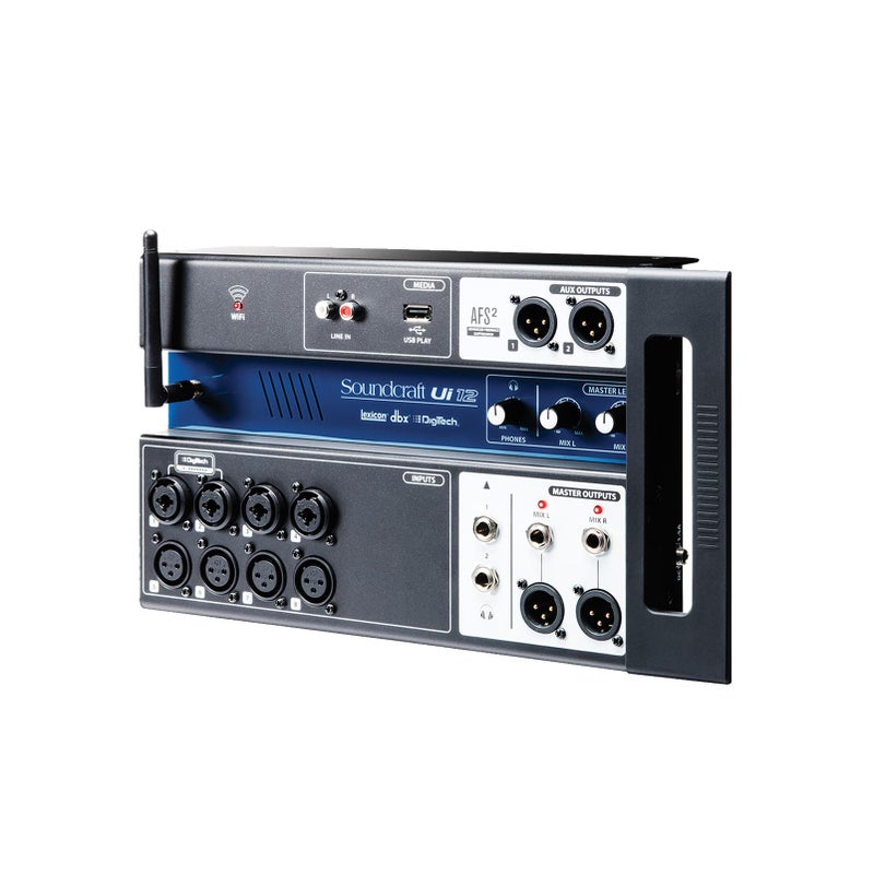 Soundcraft 5056217 Ui12 Digital DJ Mixer, WiFi Connection, with Wi-Fi Router, Black - Image 3