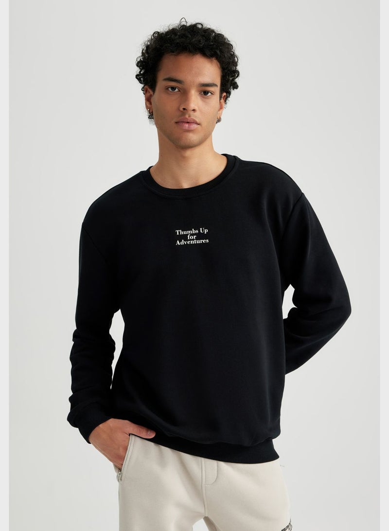 DeFacto Slogan Sweatshirt  - Image 2
