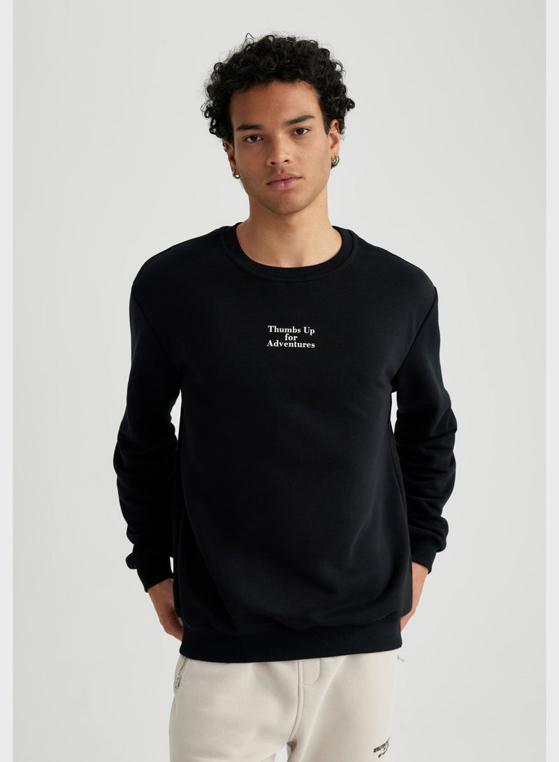 DeFacto Slogan Sweatshirt  - Image 4