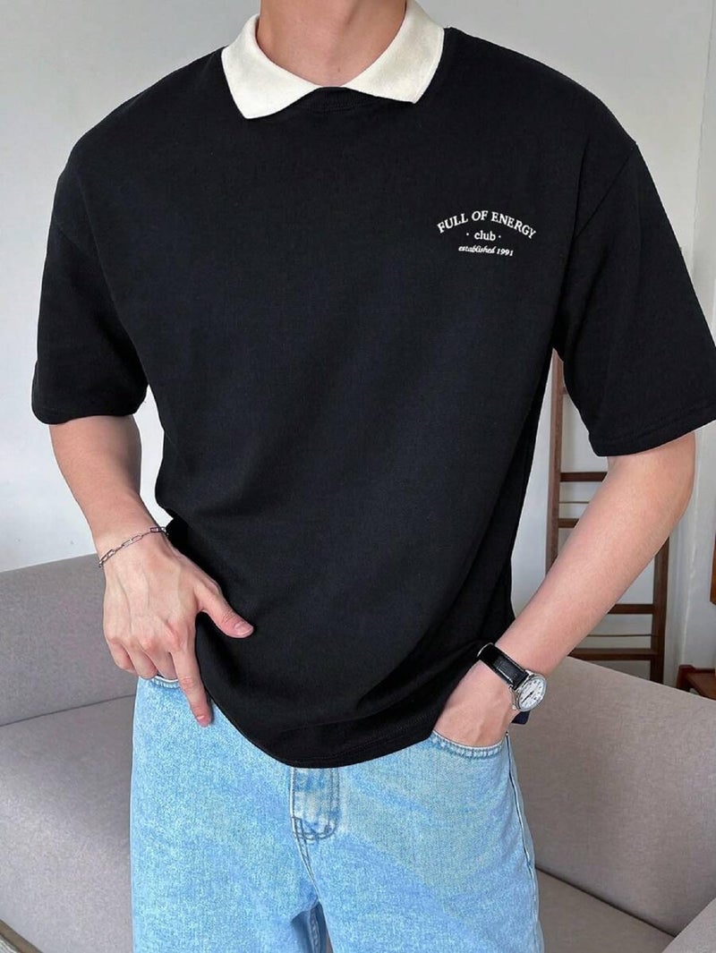 Lymio T-Shirt || Men for T Shirt (T-54-57) (in, Alpha, M, Black) - Image 3