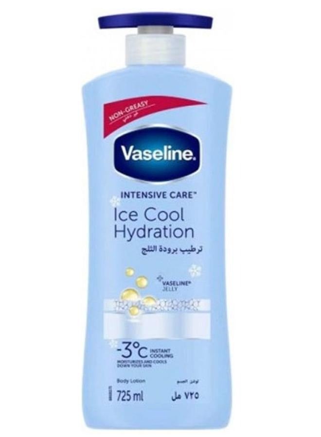 Vaseline Body Lotion Ice Cool Hydration 725 Ml plus 2Pcs Vaseline Rosy Lips - Image 2