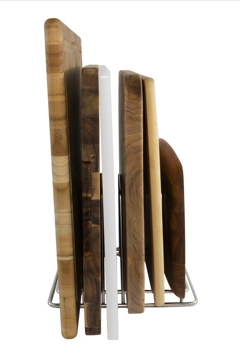 Thirteen Chefs Stainless Steel Cutting Board Rack - Holds 6 Boards up to 3/4" Wide - NSF Approved for Commercial Kitchens - Image 3