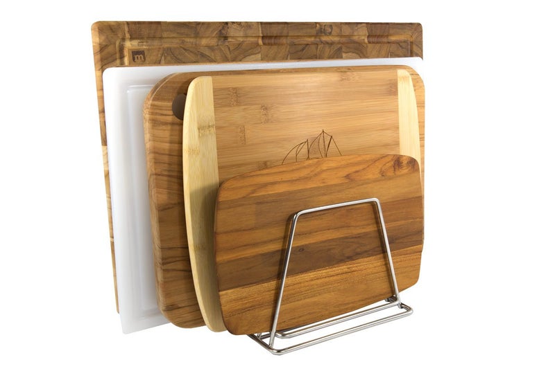 Thirteen Chefs Stainless Steel Cutting Board Rack - Holds 6 Boards up to 3/4" Wide - NSF Approved for Commercial Kitchens - Image 2