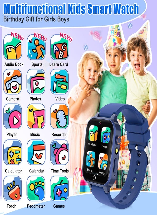 Zeacool Kids Smart Watch, Smart Watch Toys with 39 Games, Camera Video Recorder Music Alarm Calculator Calendar Pedometer Stopwatch Flashlight Gift Toys for 3-12 Years Old Boys and Girls (Blue) - Image 2