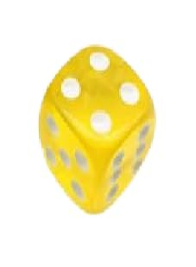 SANKET Six Sided 16mm Transparent Dice Available in Yellow & Green Colour Combo (2 Colour Dice Set) Pack of 50pcs - Image 5