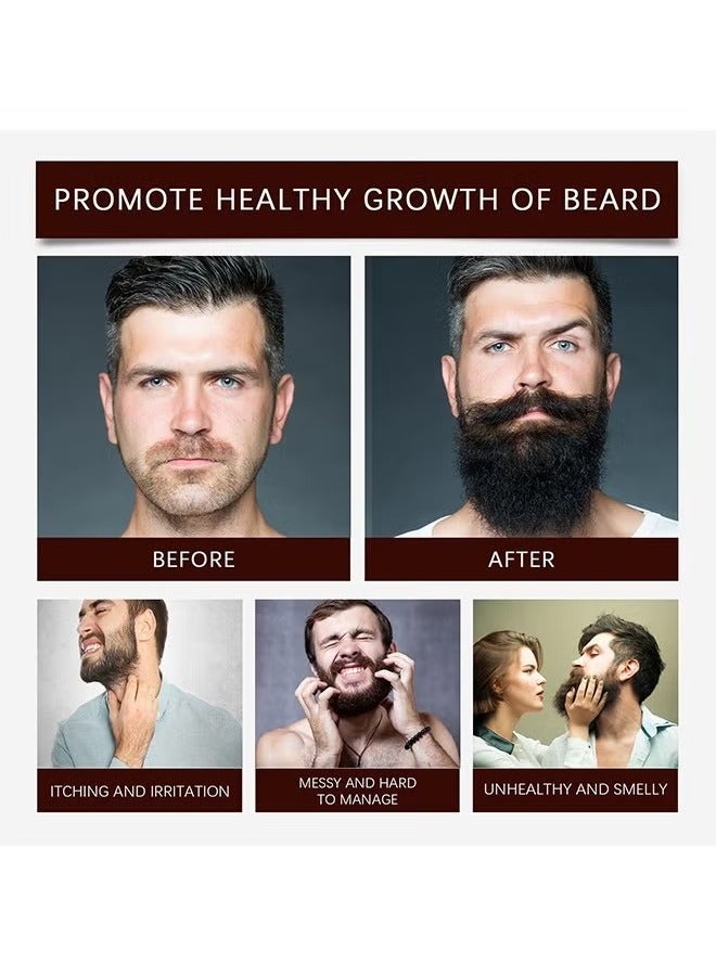 East Moon Beard Care Balm , 100% Natural Beard Balm with Shea Butter, Argan Oil, Jojoba Oil, Vitamin E,Beard Softener Beard Moisturizer Beard Wax Beard Conditioner for Men  - Image 4