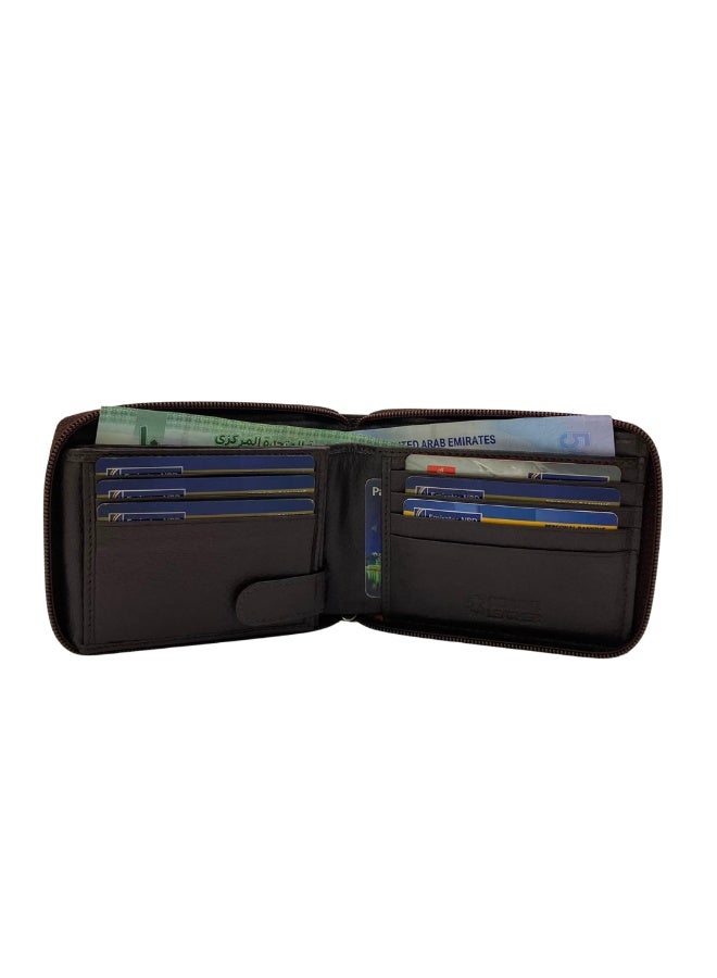 LAVERI LEATHER Full Zip leather men's Wallet - Image 3