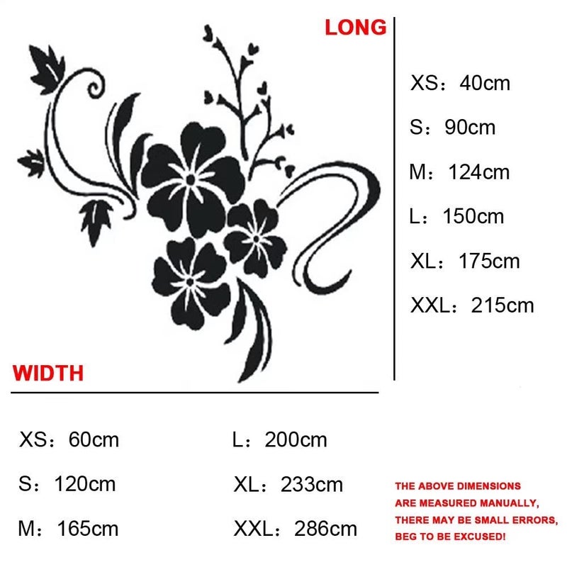 guangmu Wall Stickers 3D Flower Mirror - Family Decal Living Room Wall Decor Sticker Home Decorations Room Decor for Office Sofa Bedroom Decals (Red XS:15 * 23in) - Image 2