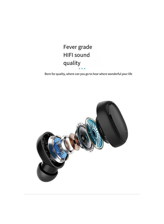 A6S TWS In-Ear Stereo Earbuds Headset With Mic And Auto Charging Box White - Image 5