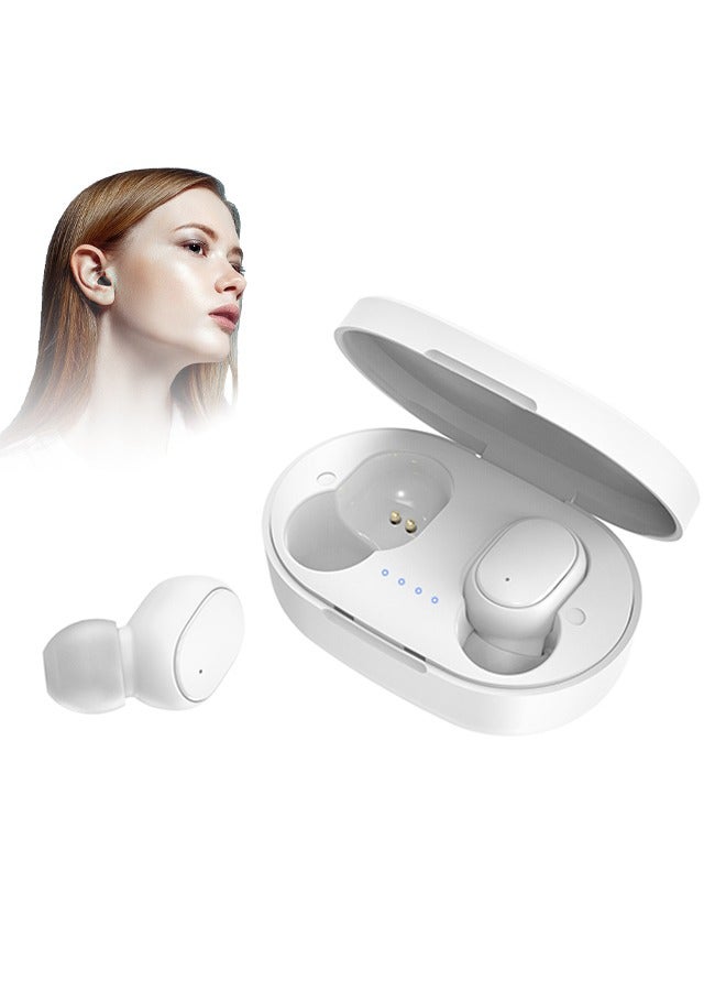 A6S TWS In-Ear Stereo Earbuds Headset With Mic And Auto Charging Box White - Image 1