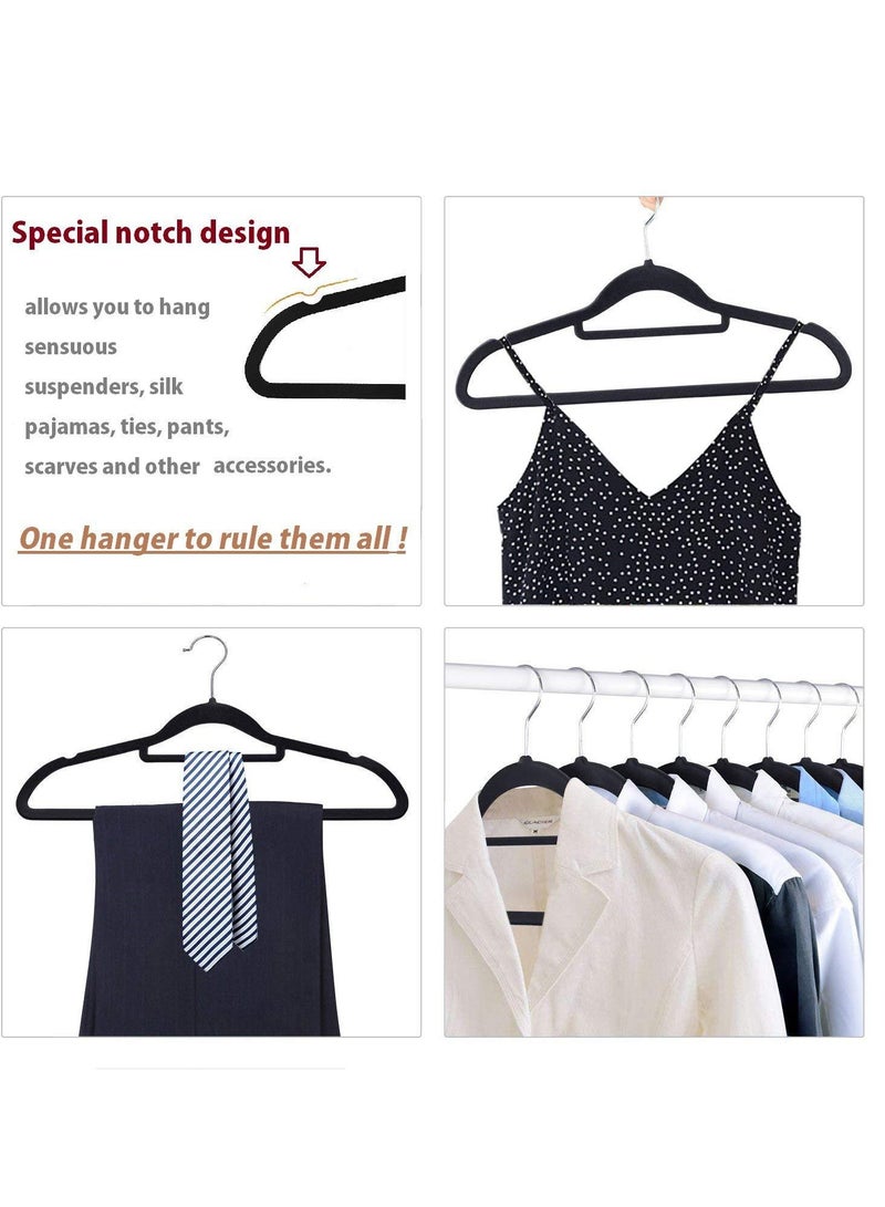 Arabest Clothes Hanger,Flocking Anti-slip Clothes Hanger,High Quality Hanging Clothes Hanger,for Home Use,Pink(30 pcs) - Image 2