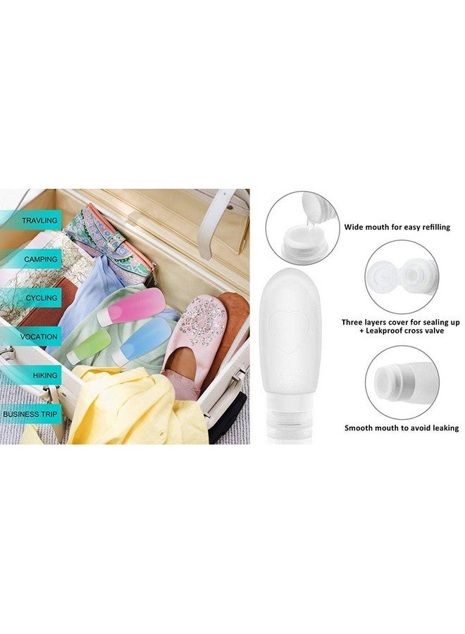 دي آي واي كرافتس مجموعة من 10 عبوات شفافة قابلة لإعادة التعبئة لمستحضرات التجميل ومستحضرات التجميل والسفر (التصميم رقم 1، عبوة من 10 قطع) - Image 5