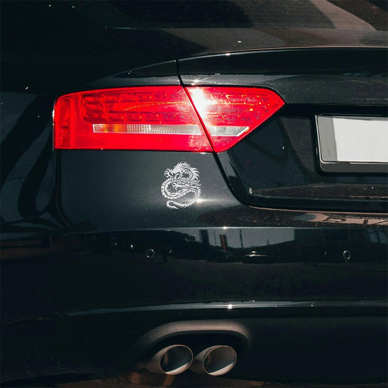 🚗 ملصق سيارة تصميم تنين معدني متين ذاتي اللصق وأنيق - Image 5