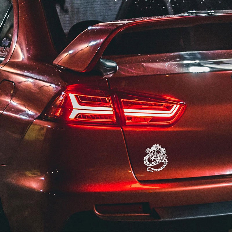 🚗 ملصق سيارة تصميم تنين معدني متين ذاتي اللصق وأنيق - Image 4