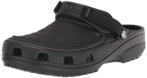 Crocs Mens Yukon Vista II LiteRide Clogs BlackSlate Grey 12 Men - Image 1