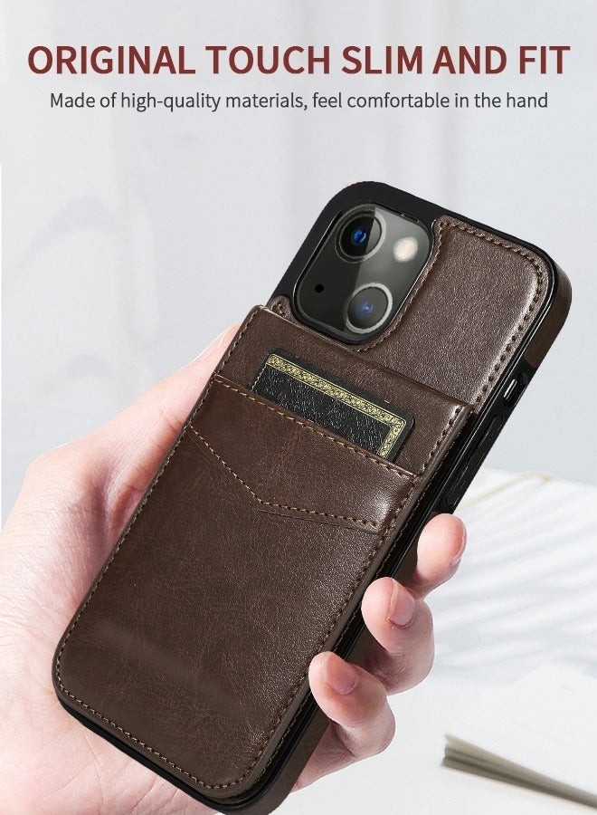 GROIC For IPhone 14 Max 6.7 Inch Case Flip Wallet with 6 Cards Holder, PU Leather Magnetic ons Portrait Stand Card Slots Shell for Cover - Image 4