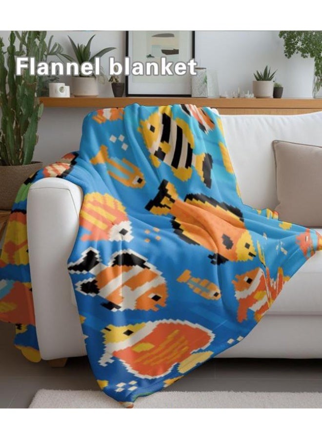 general Baby and children's cartoon flannel thin blanket (warm and comfortable, suitable for sleep, game use) 70cm*100cm - Image 3