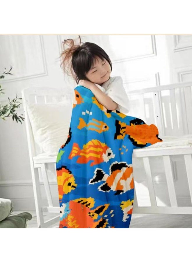 general Baby and children's cartoon flannel thin blanket (warm and comfortable, suitable for sleep, game use) 70cm*100cm - Image 1