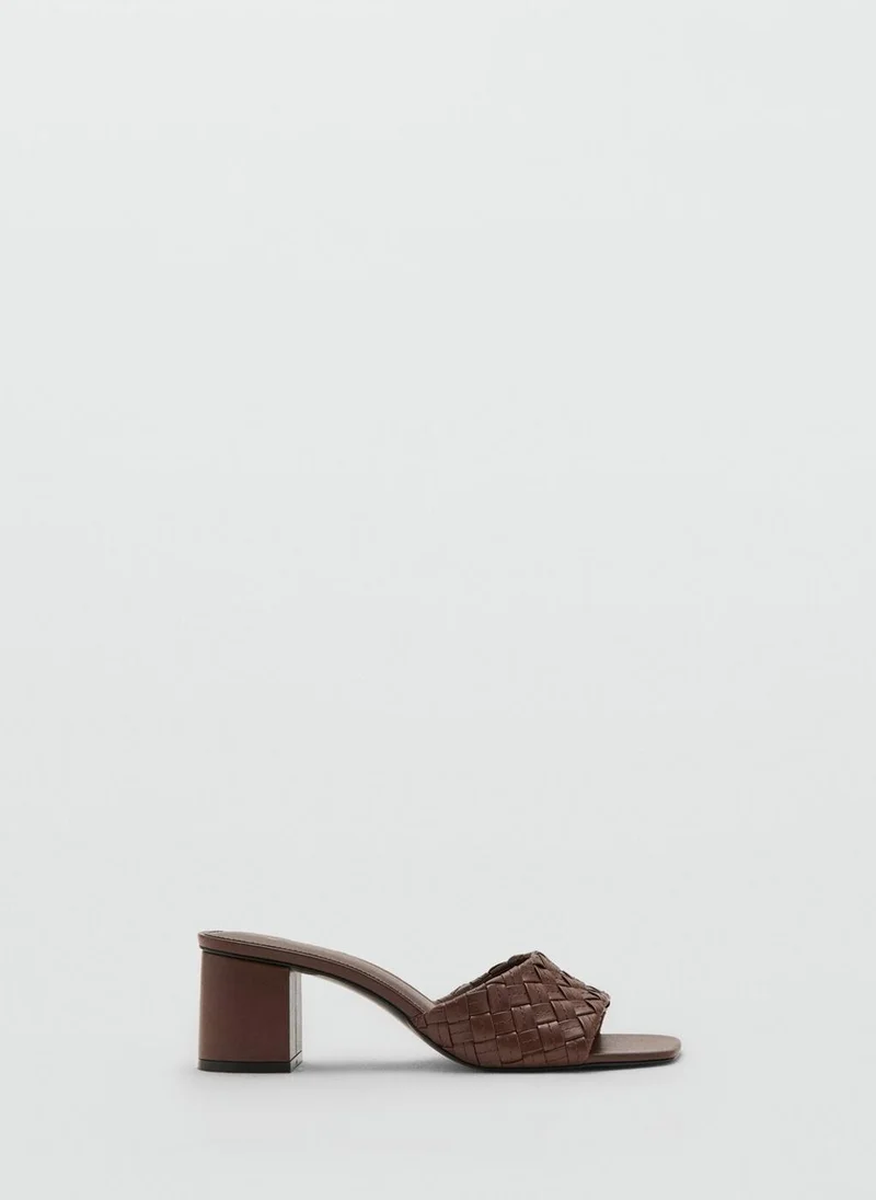 MANGO Sandals with braided strap