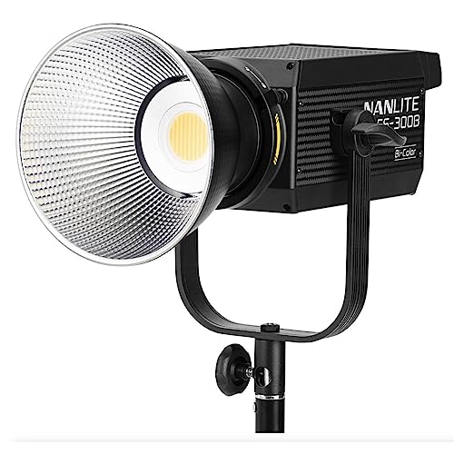Nanlite FS-300B Bi-Color Studio Spotlight, 2700K-6500K, Bluetooth, 2.4G, Bowens Mount - Image 1
