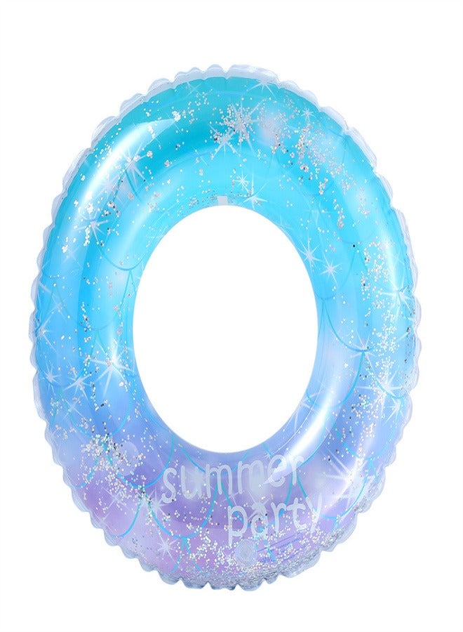 Loquat Children's Striped Swimming Ring Blue  - Image 3