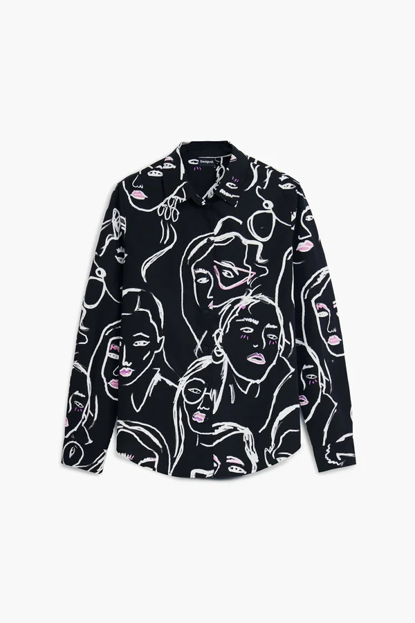 DESIGUAL Face Print Shirt