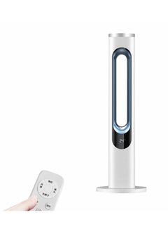 COOLBABY tower bladeless fan 15-hour long timer 3-speed adjustable three-color atmosphere light negative ion air purification whole house circulating wind
