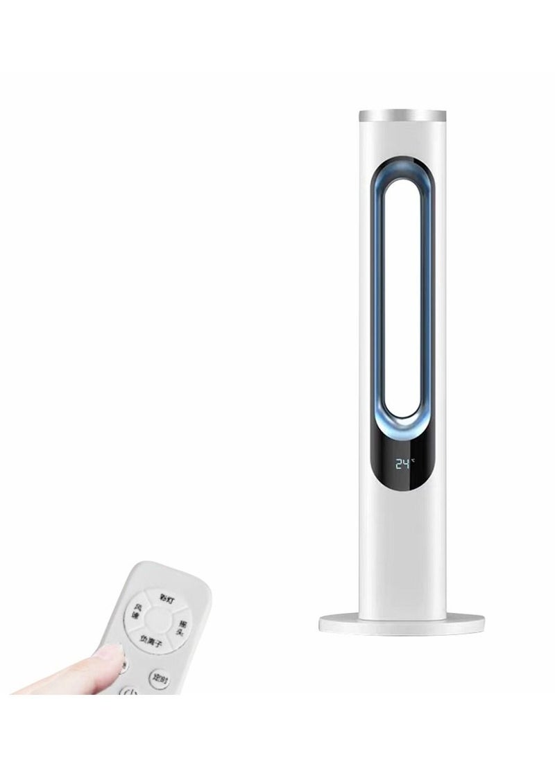Cool Baby - COOLBABY tower bladeless fan 15-hour long timer 3-speed adjustable three-color atmosphere light negative ion air purification whole house circulating wind - Image 1