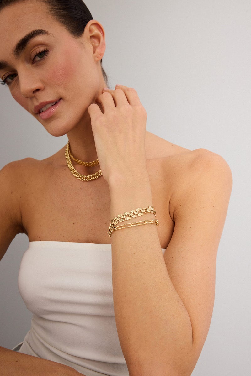 DeFacto Gold Woman Woman 2 Piece Bracelet Set Casual - Image 2