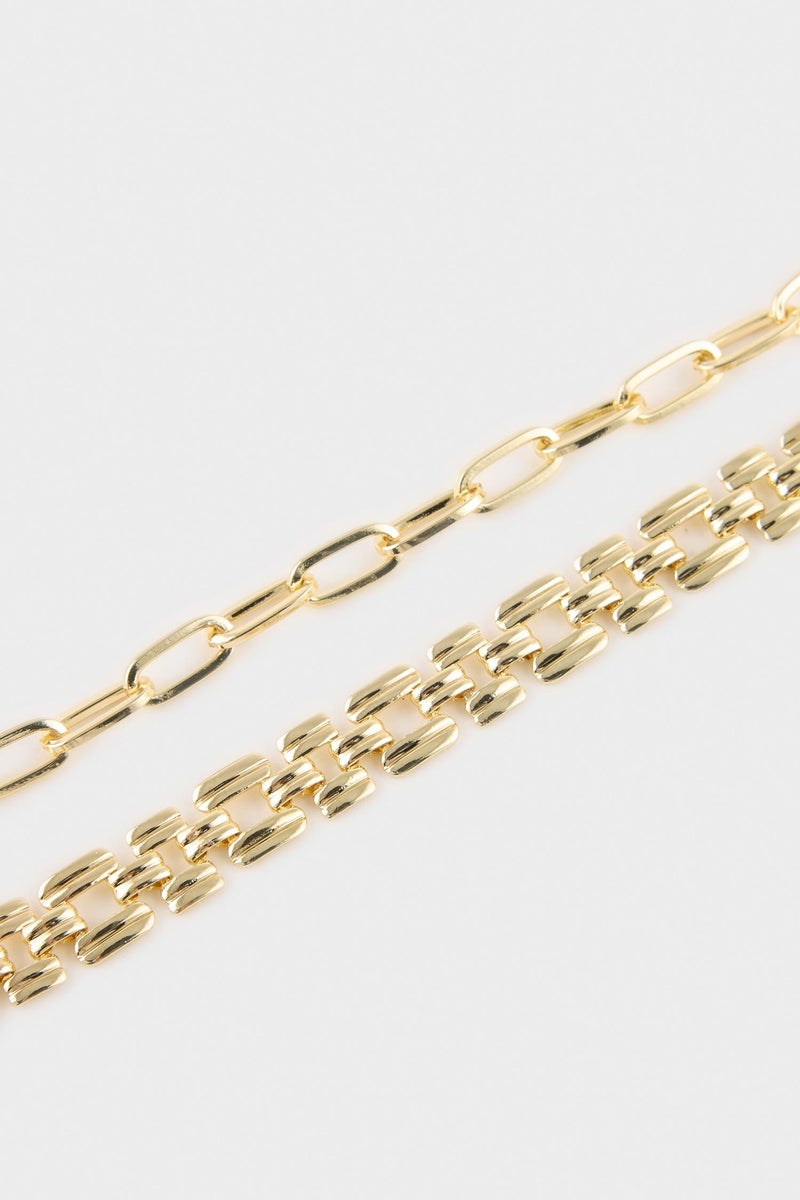 DeFacto Gold Woman Woman 2 Piece Bracelet Set Casual - Image 4