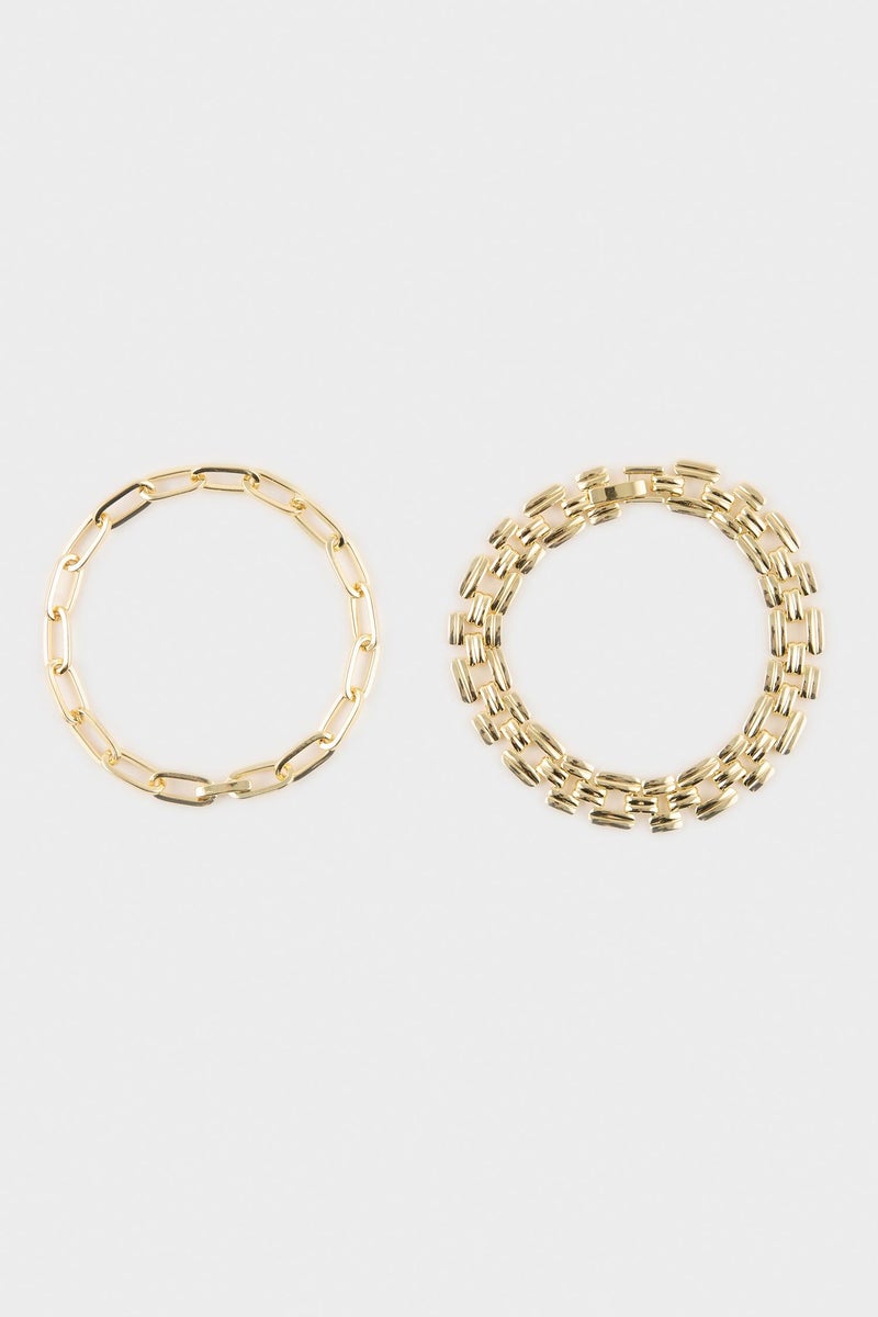 DeFacto Gold Woman Woman 2 Piece Bracelet Set Casual - Image 3