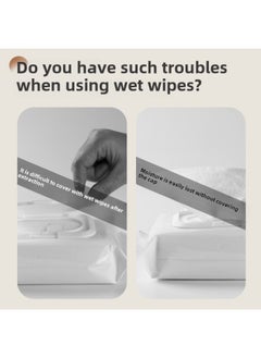 Generic Portable Wet Tissue Box Outdoor Travel Tissue Storage Box Baby Stroller Wet Tissue Box Baby Bed Wet Tissue Box Baby-Net Content:Grey  - Image 4