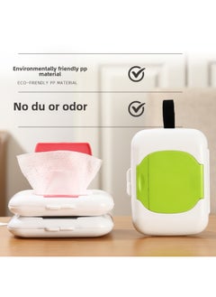 Generic Portable Wet Tissue Box Outdoor Travel Tissue Storage Box Baby Stroller Wet Tissue Box Baby Bed Wet Tissue Box Baby-Net Content:Grey  - Image 5