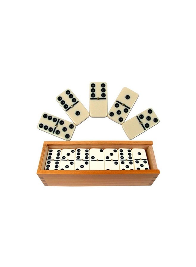 28-Piece Double Six Creative Dice Resembling Dominoes Game Set For Kids - Image 1