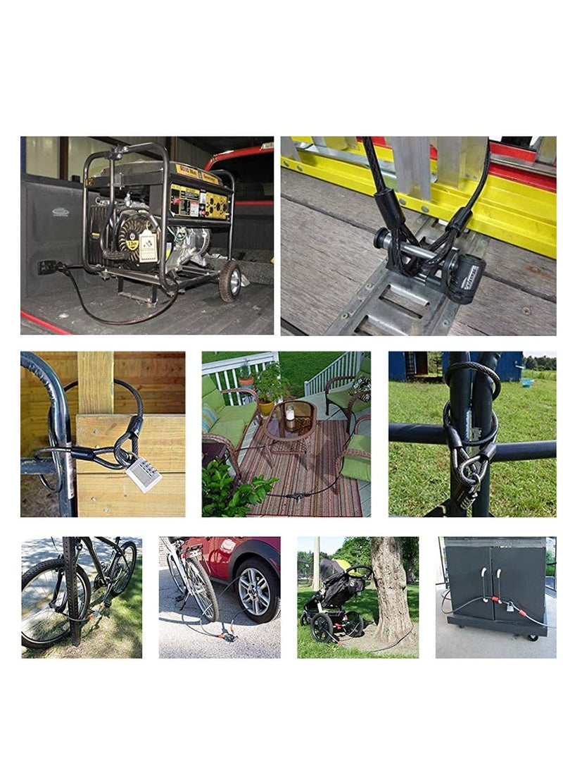 Generic Heavy-Duty Vinyl Coated Steel Cable with Loops, Versatile Security Solution for Bicycles, Motorcycles, Ladders, and More - Image 4