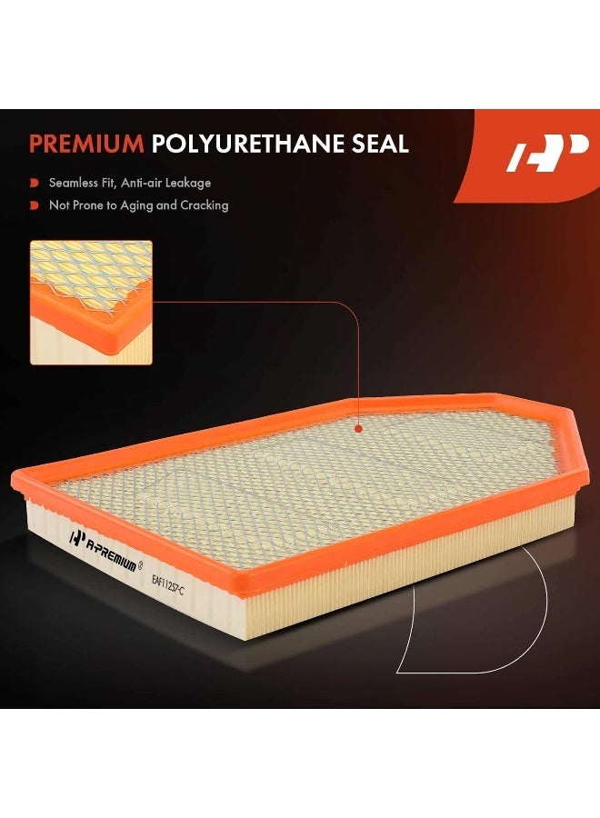 A-Premium Engine Air Filter Compatible with Chrysler 300 & Dodge Challenger, Charger, 2011-2022, 3.6L 5.7L 6.4L, Flexible Panel, Replace# 4861746AA  - Image 5