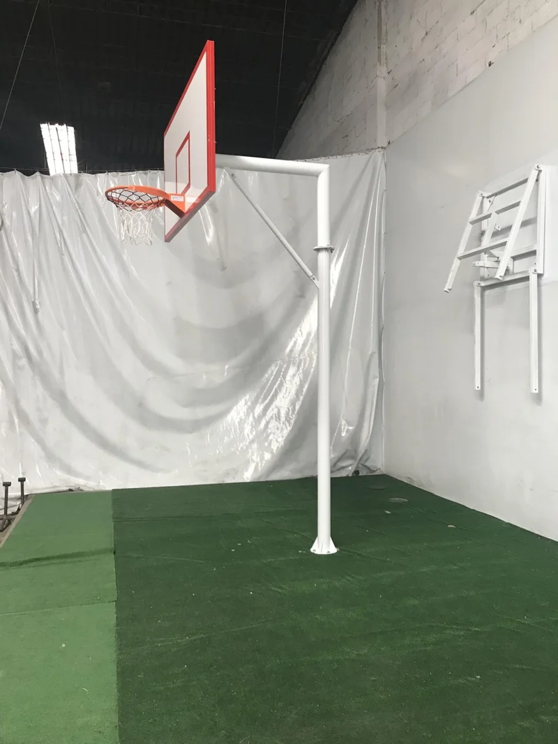 adelinspor Standard Basketball Hoop Fixed Circle 90*120 18 mm Wooden Backboard