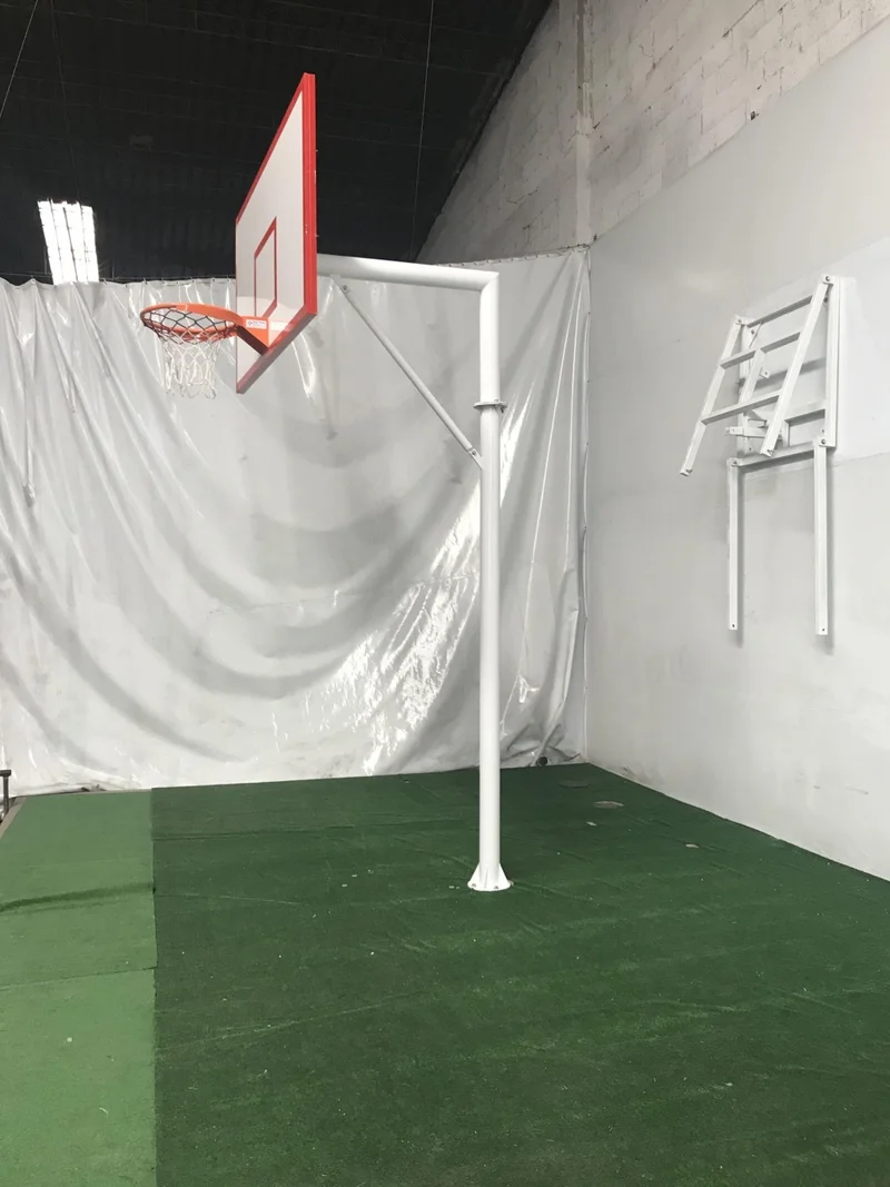 adelinspor Standard Basketball Hoop Fixed Circle 90*120 18 mm Wooden Backboard