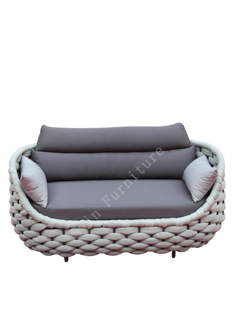 Swin Furniture 2 Seater Balcony Rope Sofa Chair for Patio or Swimming Pool - Image 1