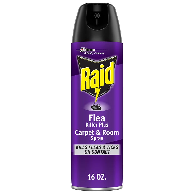 Raid Flea Killer Carpet & Room Spray, Kills hatching eggs for up to 4 months, 16 Oz - Image 1