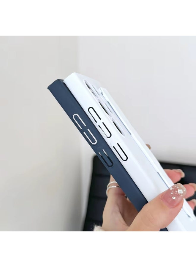 Galaxy S24 Ultra Case with Silicon Wrist Strap– Shockproof, Anti-Fingerprint, Slim Protective Cover - White - Image 3