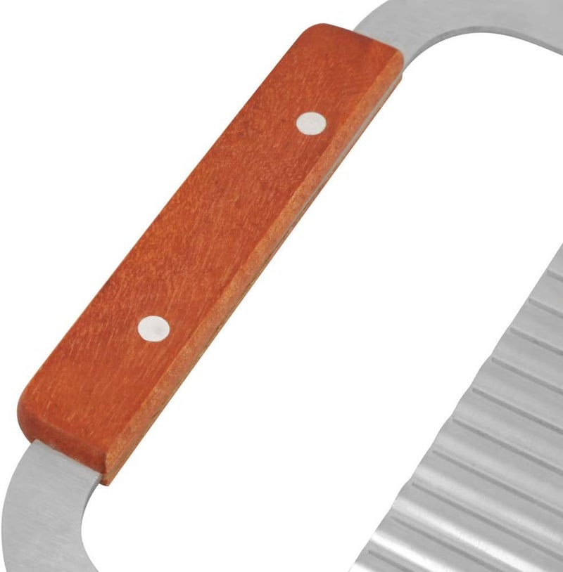 klarako Crinkle Cutter Wavy Slicer Cutter, Crinkle Cutting Tool Stainless Steel Wavy Blade for Crinkle Cut French Fry Slicer Salad Chopping Knife, Soap Molds Cutter Vegetable Steel Blade Cutting Tool - Image 5
