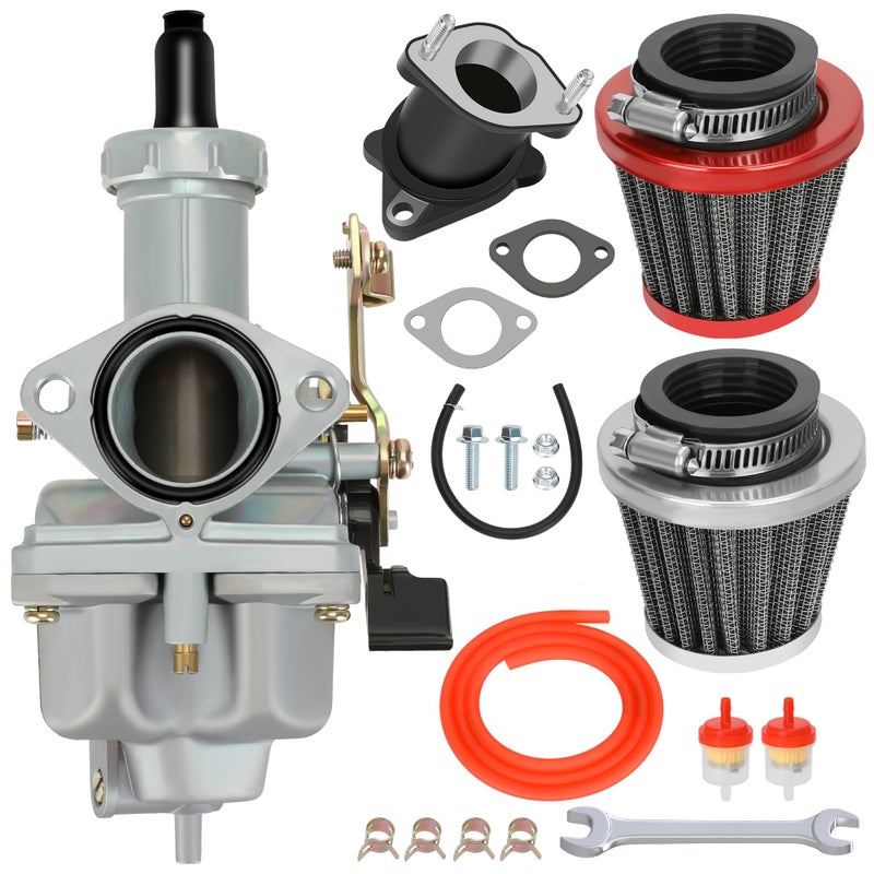 YOXUFA PZ27 Carburetor 27mm Carb Cable Choke for 125cc 150cc 200cc 250cc ATV Dirt Pit Bike Go Kart 4 Stroke TaoTao Apollo Zongshen TRX200 Gio Sunl Viper Lifan Chinese Quad Parts