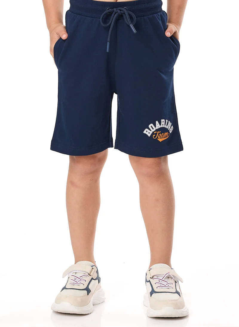 victor and jane Victor and Jane Junior Boys' 2 Piece Sets with Matching Tshirt And Slogan Print Shorts with Elasticated Waist